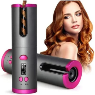 Modelador De Cachos Hair Finisher Automático Sem Fio Profissional Cabelo Enrolar USB Portátil