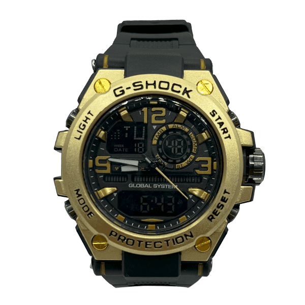 G-Shock Preto e Dourado