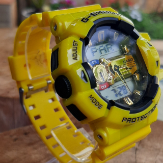 G-Shock Automático CE1737 Amarelo com Detalhes Pretos