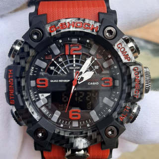 G-Shock Strength Teia Vermelho e Preto