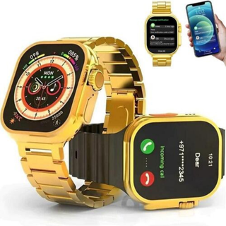 Smartwatch JS Ultra Gold 9 Com 2 Pulseiras Lançamento