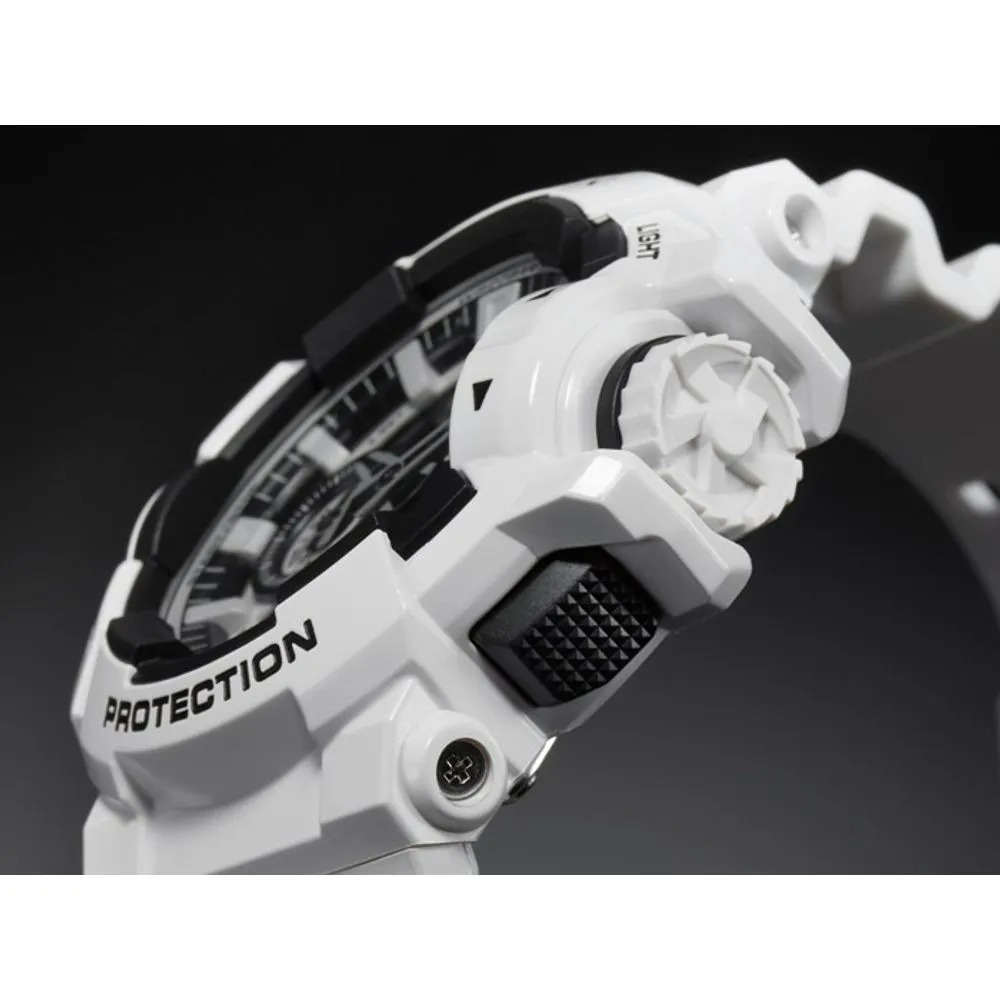 Casio G-Shock Protection Branco com Detalhes Pretos