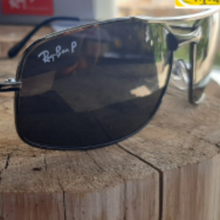 Óculos De Sol Ray Ban Lentes de Vidro RB35031 Armação Preta / Lentes Verdes