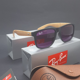 Linha Ray Ban Bambu Natural Roxo