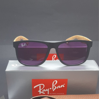 Linha Ray Ban Bambu Natural Roxo