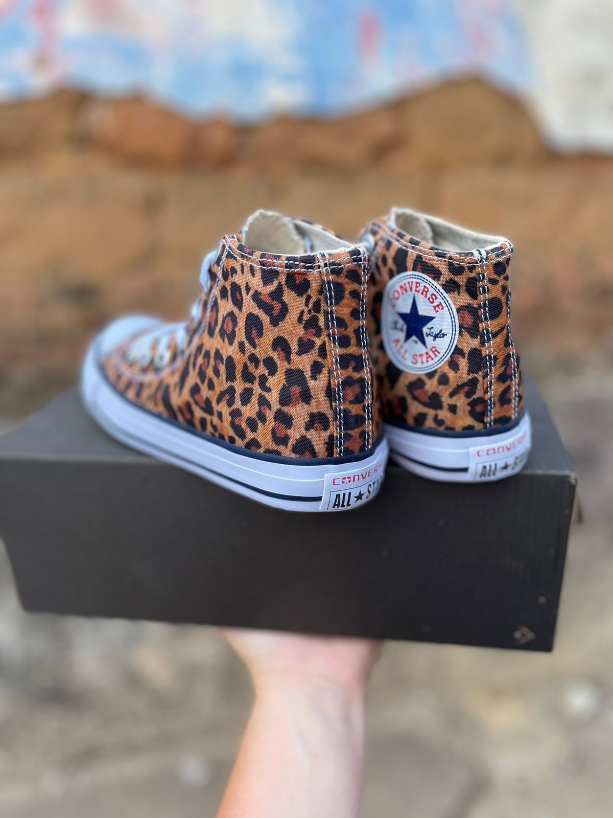 Tênis Botinha All Star Feminino Vulcanizado Onça