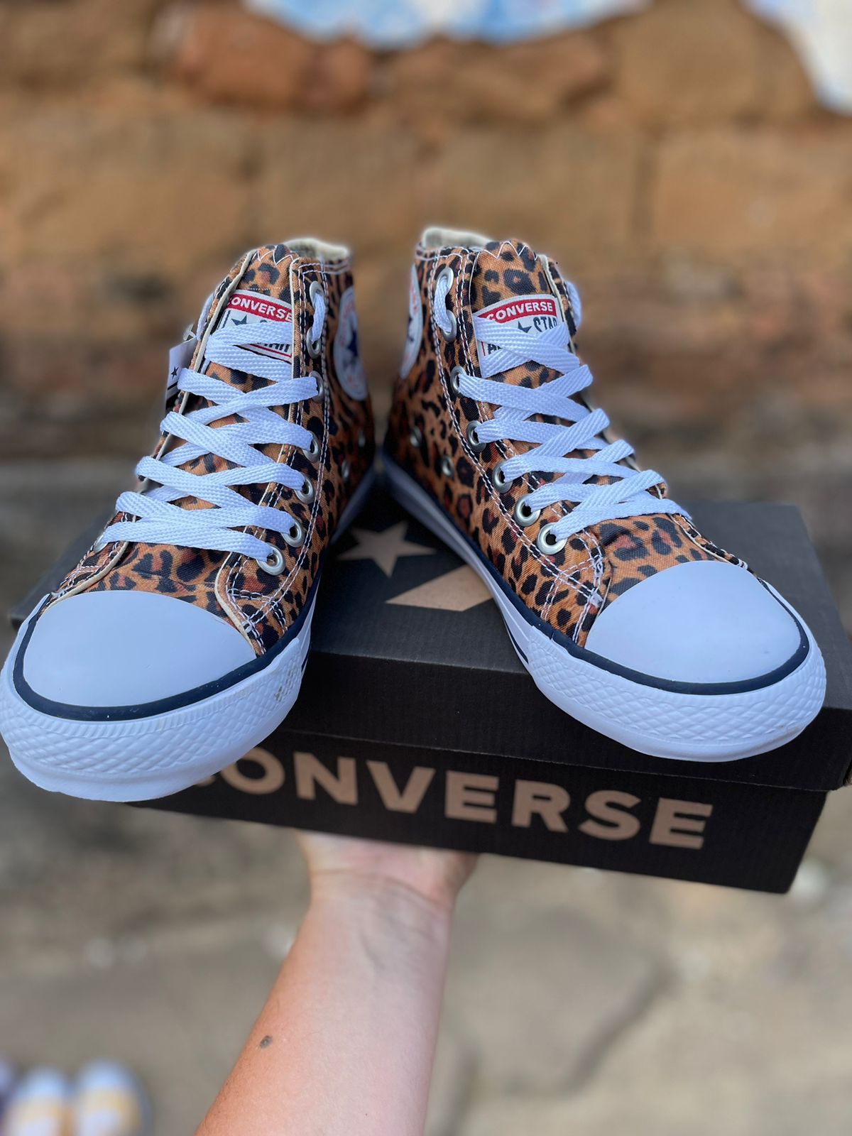 Tênis Botinha All Star Feminino Vulcanizado Onça