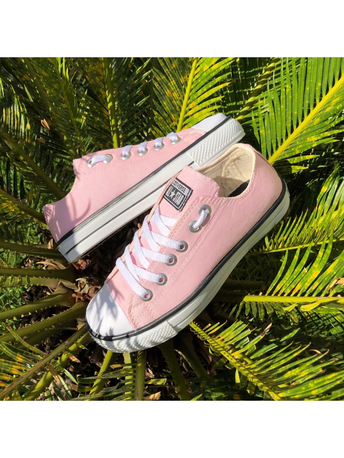 Tênis Cano Curto All Star Feminino Rosa
