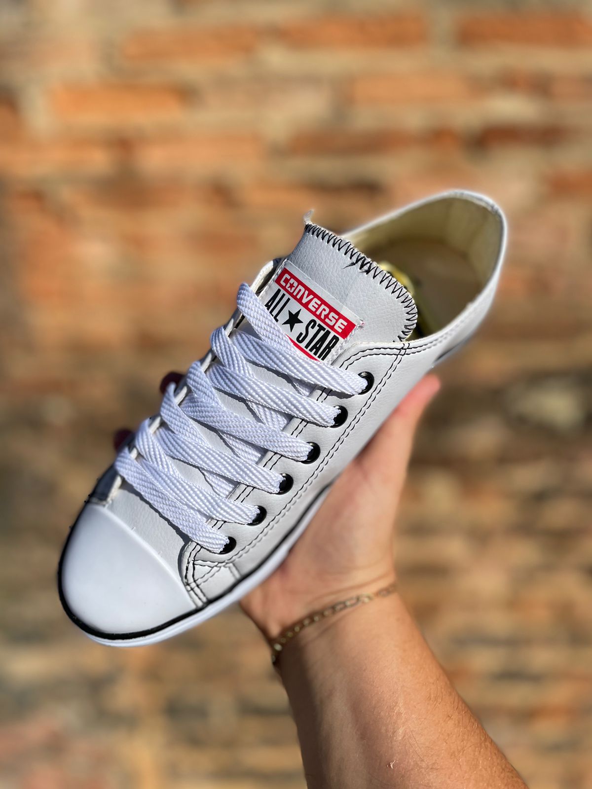Tênis Cano Curto All Star Feminino Branco Sintético