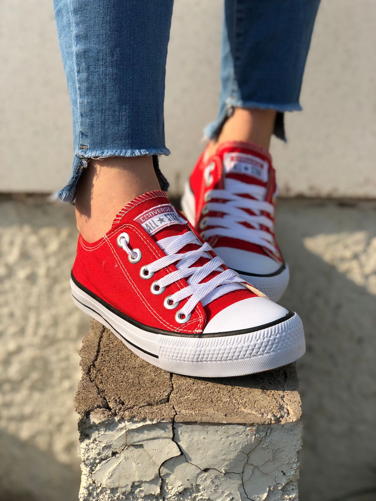 Tênis Cano Curto All Star Unissex Vermelho