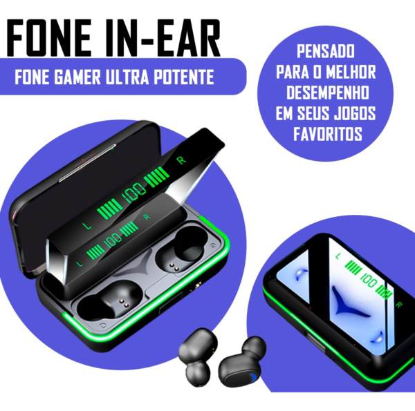 Fone De Ouvido Via Bluetooth Tws E10 A Prova Dágua