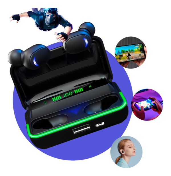 Fone De Ouvido Via Bluetooth Tws E10 A Prova Dágua