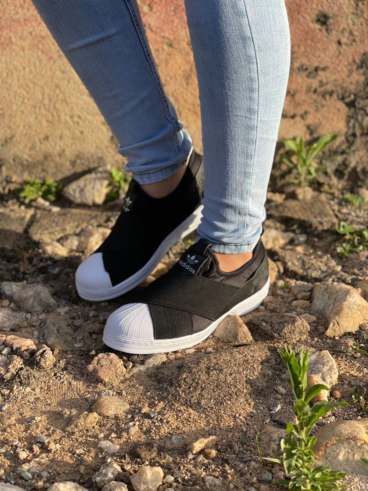 Tênis Slip On Feminino Adidas Preto