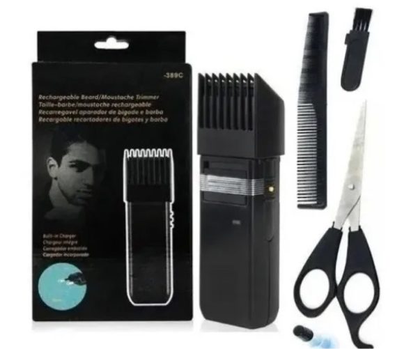 Máquininha Xz389 Barba Cabelo Fazer Pézinho Recarregável