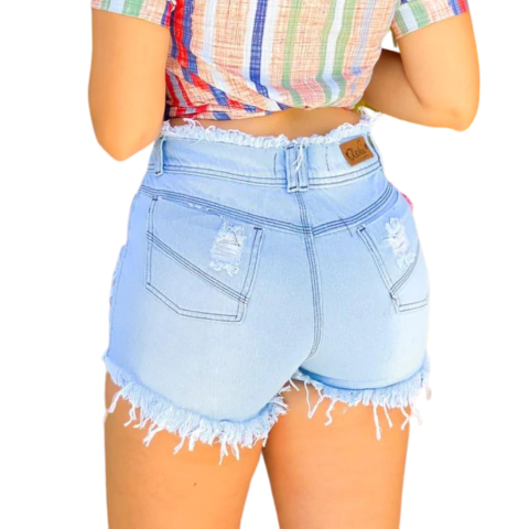 Short Jeans Lavagem Clara