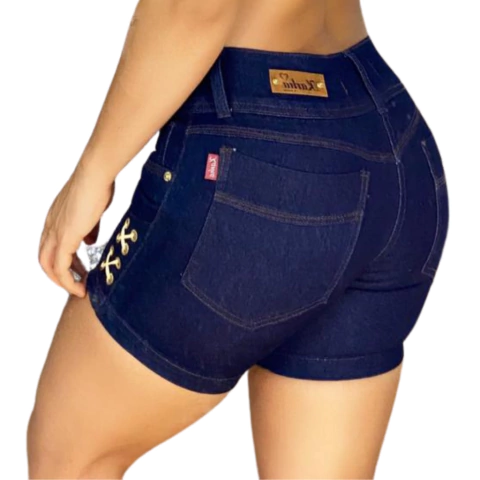 Short Bemuda Feminina Pedalete Jeans Com Lycra