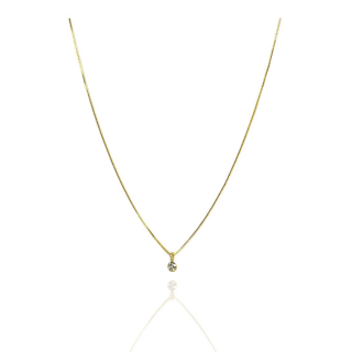 Choker Com Ponto De Luz Banhado em Ouro 18k