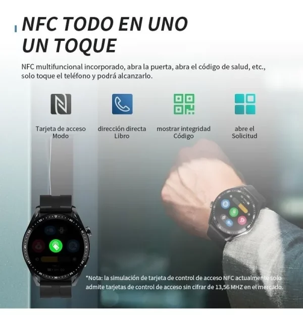 Smartwatch HW28 Bluetooth Chamada Função NFC Relógio Inteligente Original