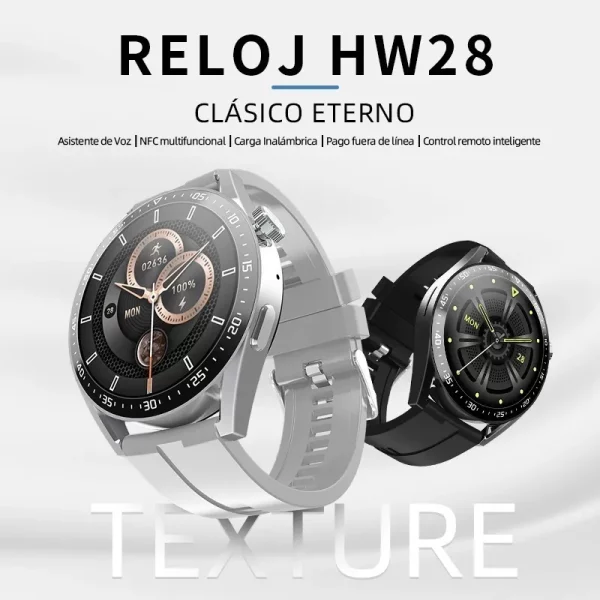 Smartwatch HW28 Bluetooth Chamada Função NFC Relógio Inteligente Original