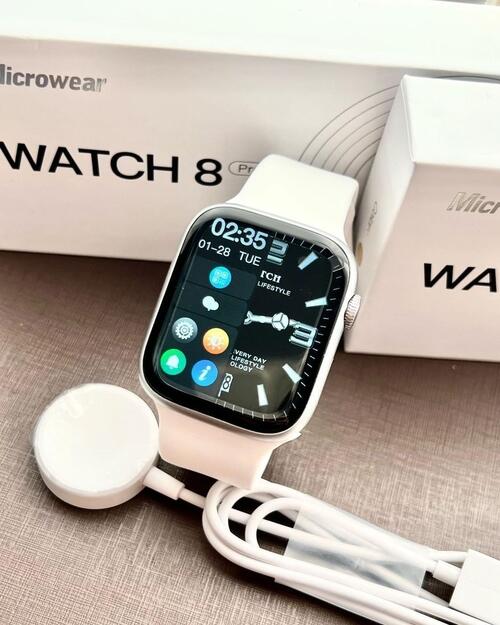 Smartwatch W28 Pro Com NFC Serie 8 45mm Lançamento 2023 - Branco