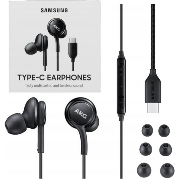 Fone De Ouvido Estéreo Akg Usb-c Original Samsung Preto