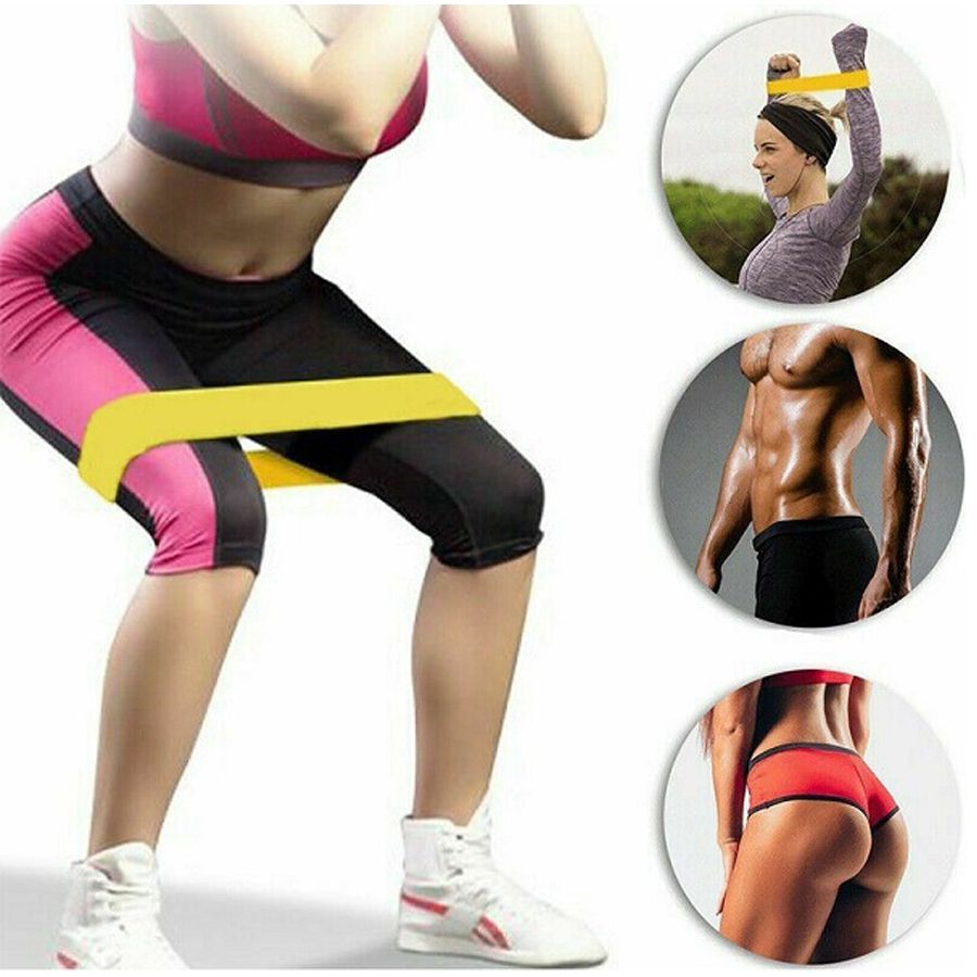 Kit Faixa Elástica Band Extensor 5 NÍveis Resistance Belt
