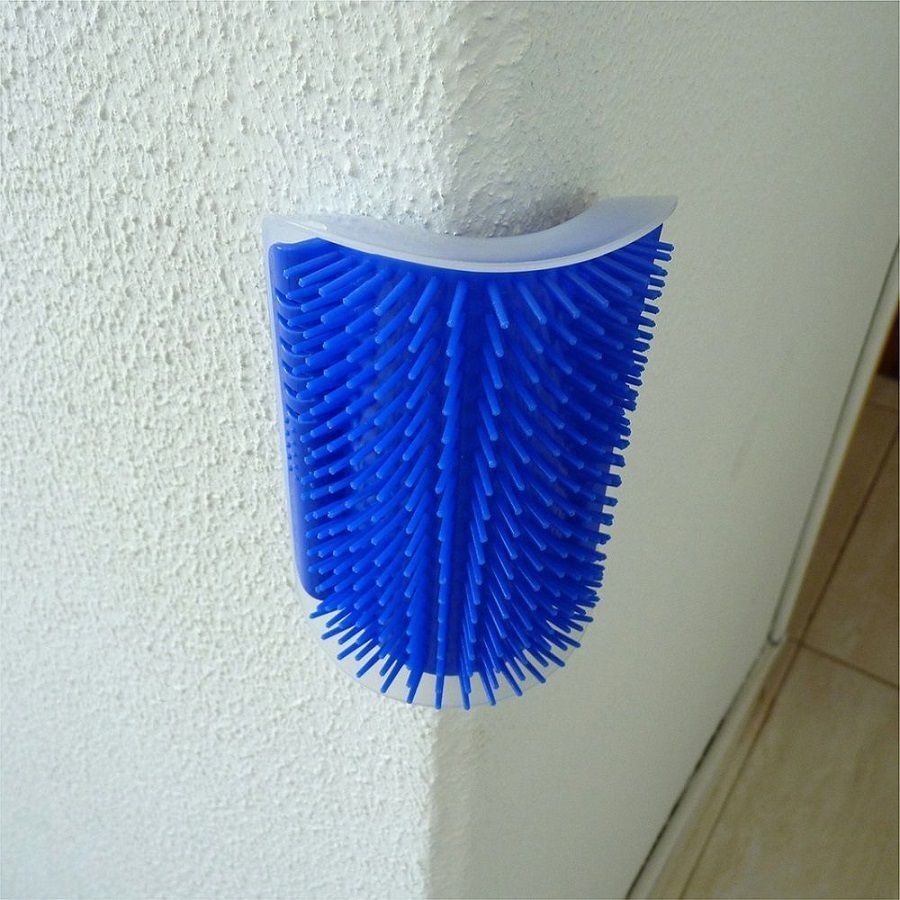 Escova de Parede Para Massagem e Tira Pelos Gatos - Petshop