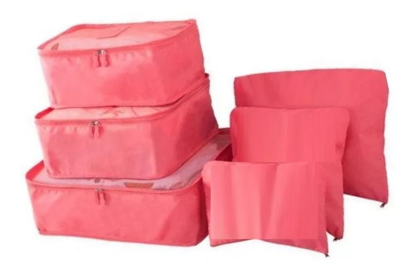 Organizador De Mala 6 Peças Nécessaire Viagem Bolsa Saco