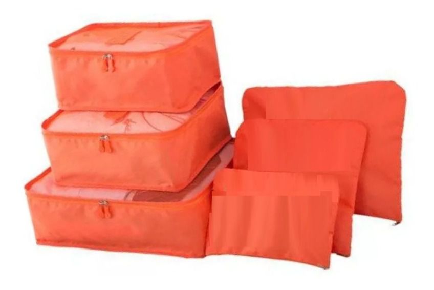 Organizador De Mala 6 Peças Nécessaire Viagem Bolsa Saco