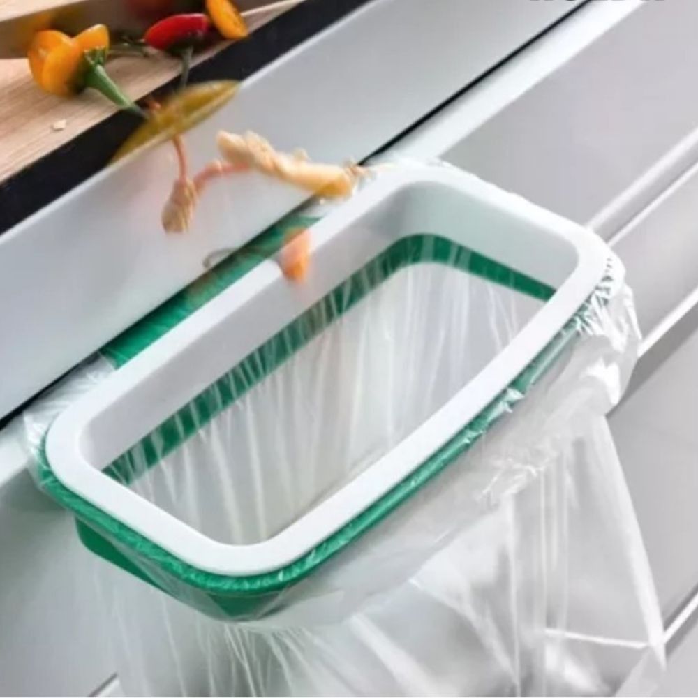 Lixeira De Cozinha Com Tampa Portatil Para Porta Cesto