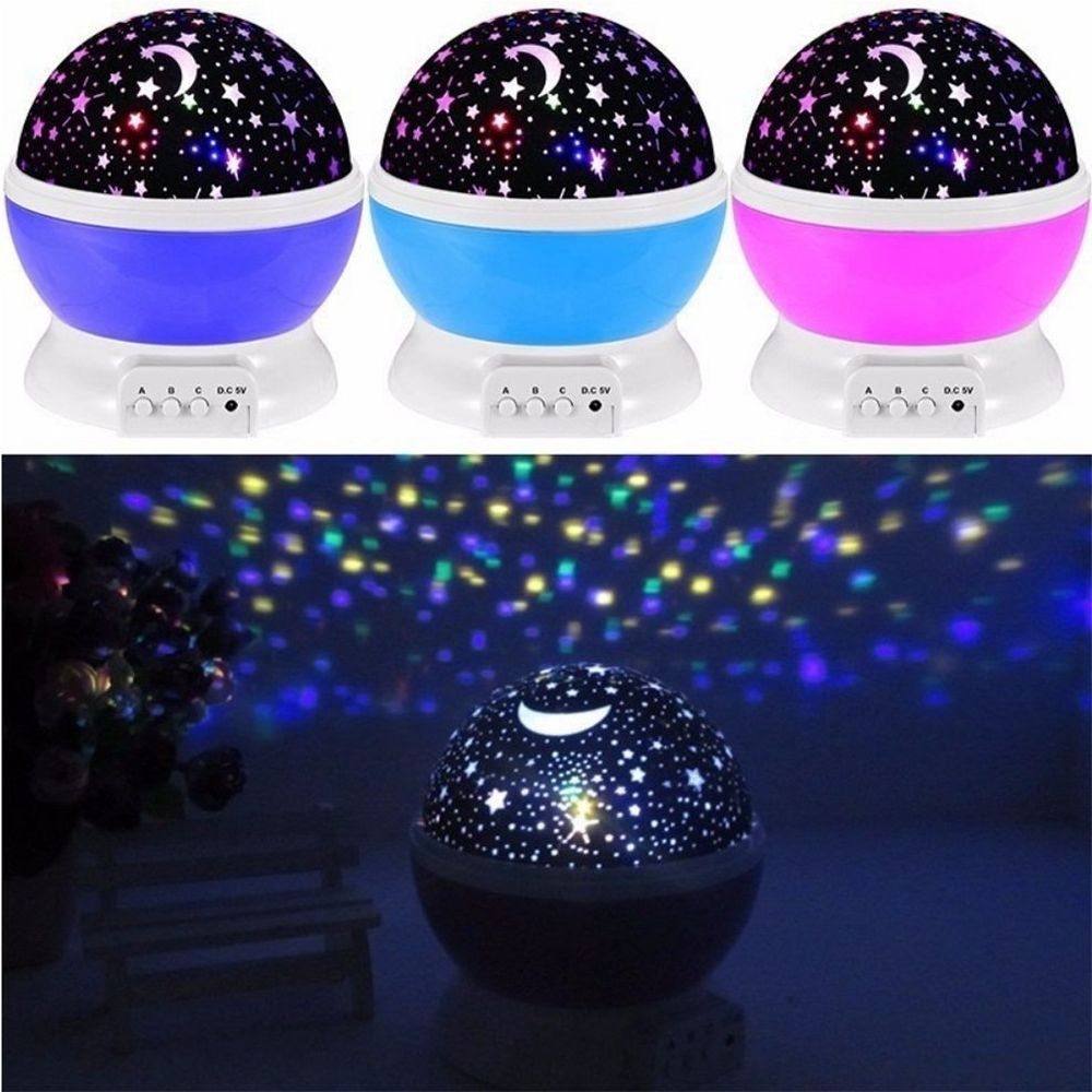 Luminaria Projetor Estrela 360 Star Night Light