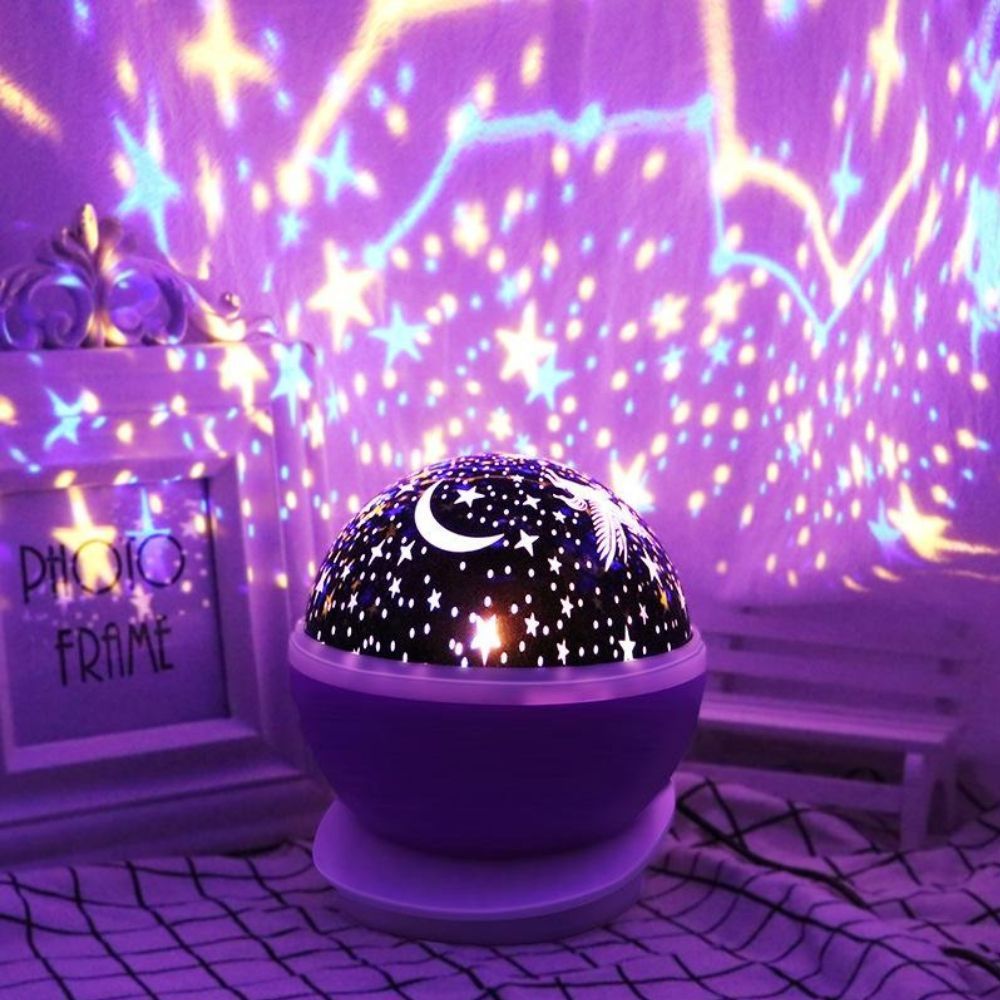 Luminaria Projetor Estrela 360 Star Night Light