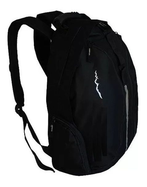 Mochila Unissex Resistente Preta Passeio Escolar Caminhada
