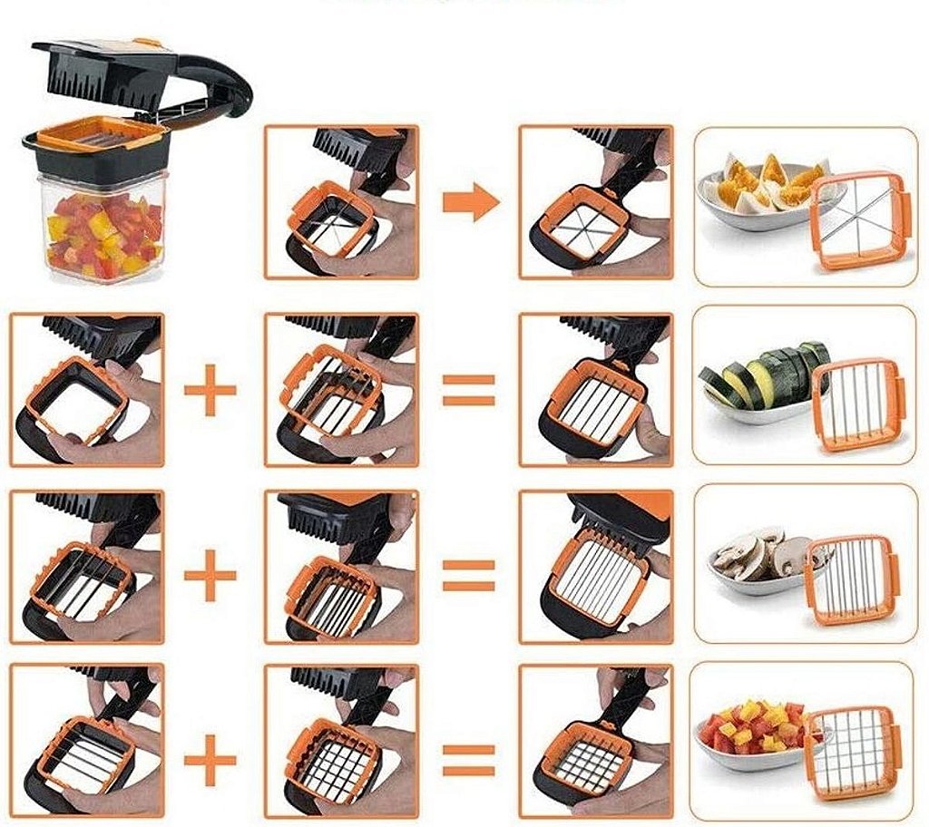 Mini Fatiador 5 Em 1 Frutas Verduras Legumes