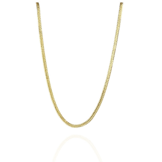 Choker Com Corrente Trabalhada Banhado em Ouro 18k