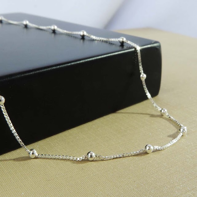 Choker com Bolinhas em Prata 925