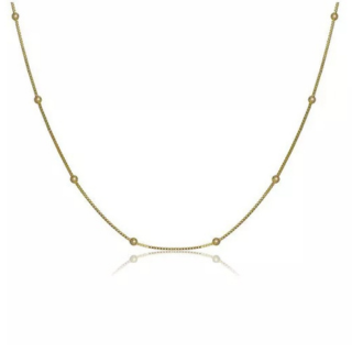 Choker com Bolinhas Banhado em Ouro 18k