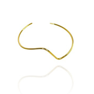 Choker Aro Torneado Banhado em Ouro 18k