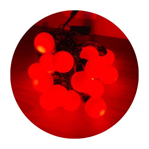 Cordão De Lâmpadas De Led Pisca Formato Bolinha 4 Metros 8 Funções Natal Tomada