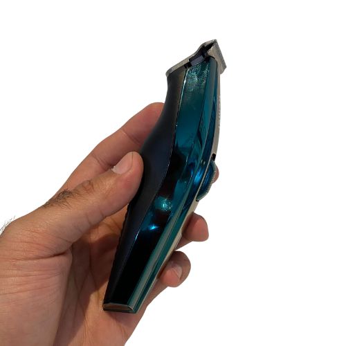 Barbeador E Aparador De Pelos Portátil USB Kemei Verde Metal
