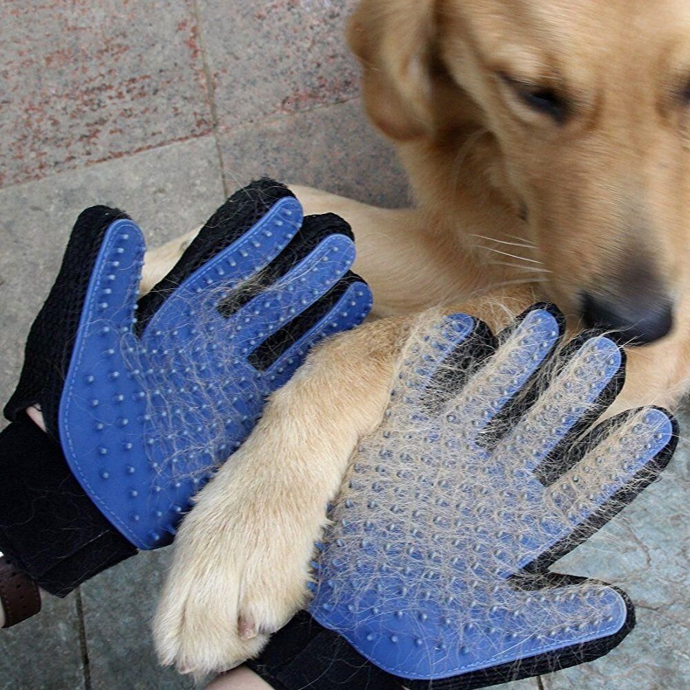 Luva Magica Massageadora Tira Pelos Cães E Gatos Silicone
