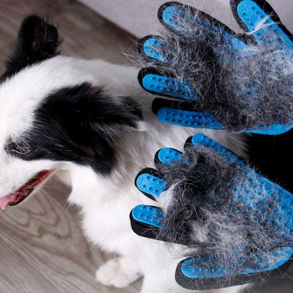 Luva Magica Massageadora Tira Pelos Cães E Gatos Silicone