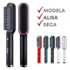 Escova Profissional Pente Alisadora 3 Em 1 Seca Modela Cabelo