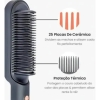 Escova Profissional Pente Alisadora 3 Em 1 Seca Modela Cabelo