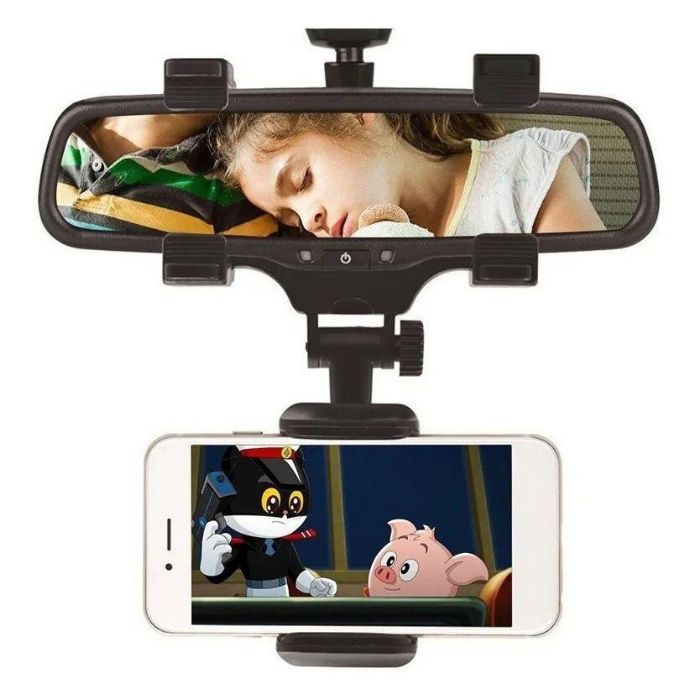 Suporte Veicular Retrovisor De Carro Celular Smartphone Gps