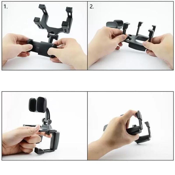 Suporte Veicular Retrovisor De Carro Celular Smartphone Gps