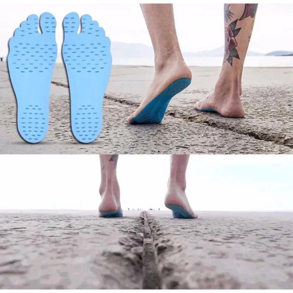 Par de Palmilha De Praia Adesiva Para Exercício Na Areia