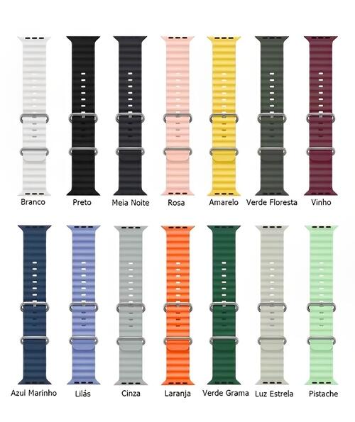 Pulseira Cinta Silicone Oceano Ultra 42|44|45|47|49mm - Braco