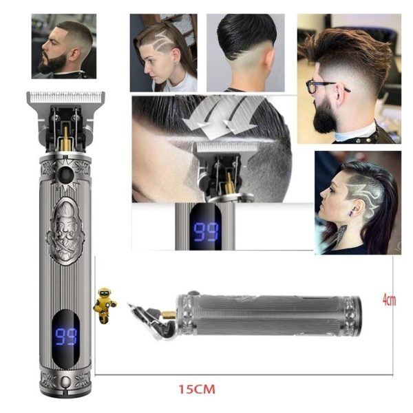 Kemei Km-700h Elétrica Display De Led Corta Barba Cabelo