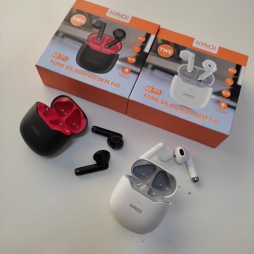 Fone De Ouvido Bluetooth Kaidi Kd771 Original - Branco